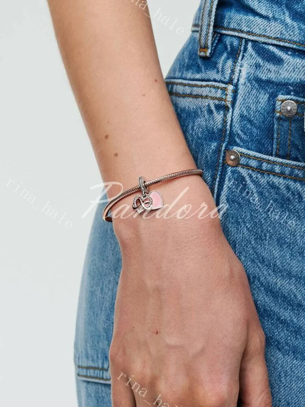 Pandora Sparkling Infinity Heart Dangle Charm
